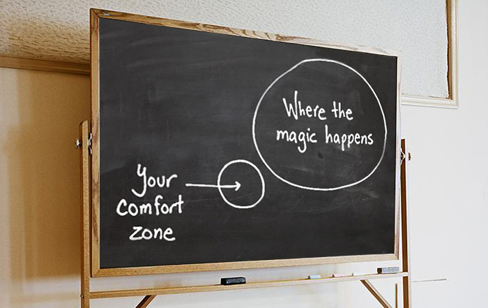 getting out of your comfort zone